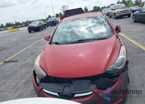 2013 Hyundai Elantra Gls from USA, damaged, VIN KMHDH4AE9DU560170